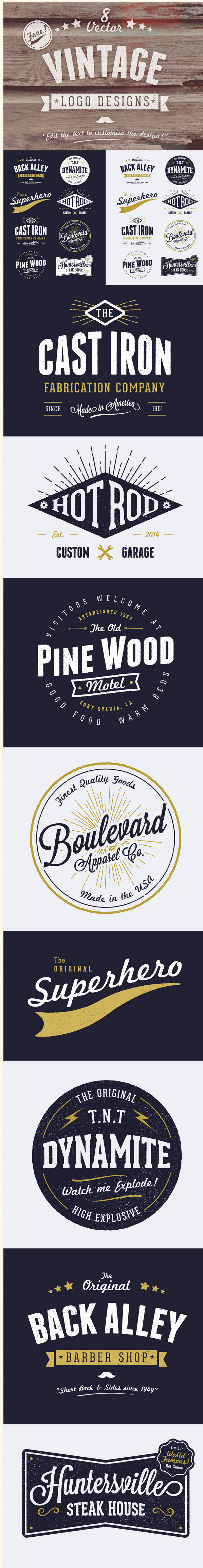 Vector-Vintage-Gratis-Untuk-Desain-Logo