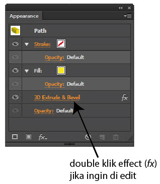 Cara Mengedit Effect di Illustrator (Appearance)