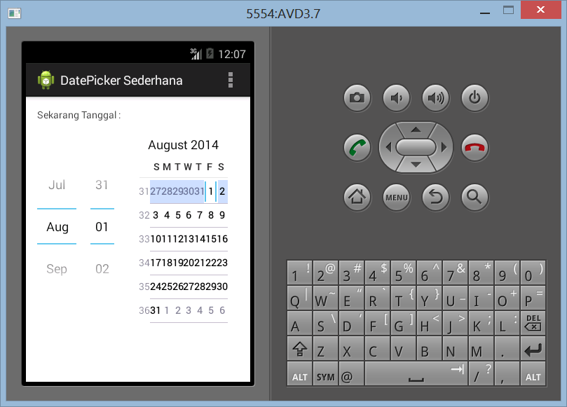 Cara Membuat DatePicker Sederhana di Android