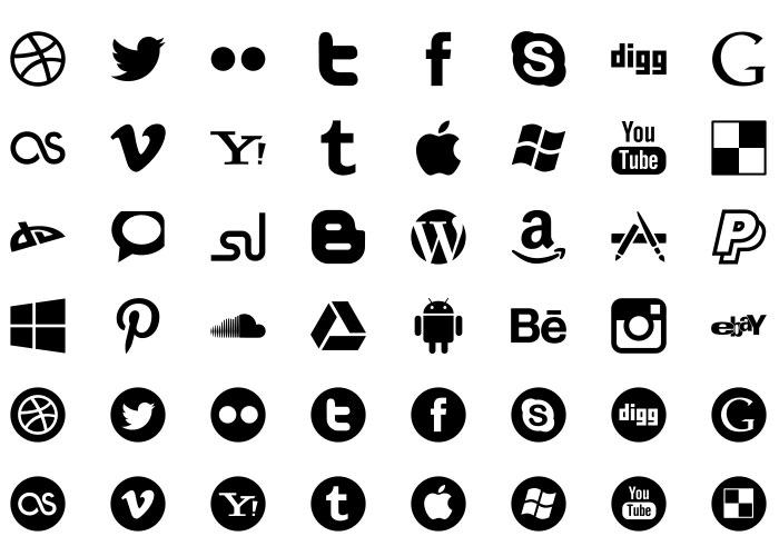 download psd icon social media