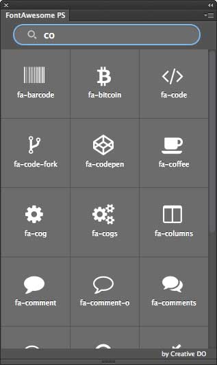 Font-Awesome-Photoshop-Plugin