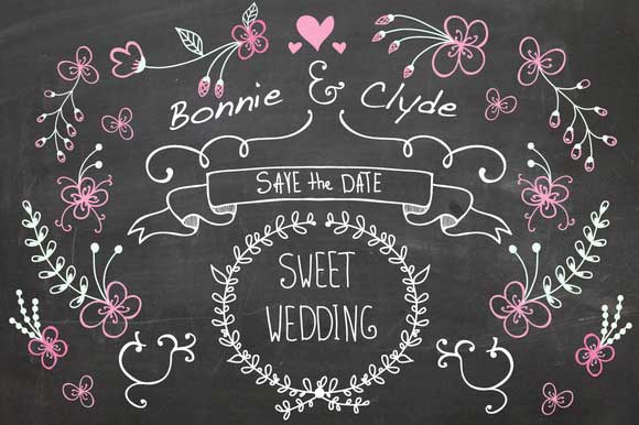 Free-Download-Hand-Drawn-Wedding-Set