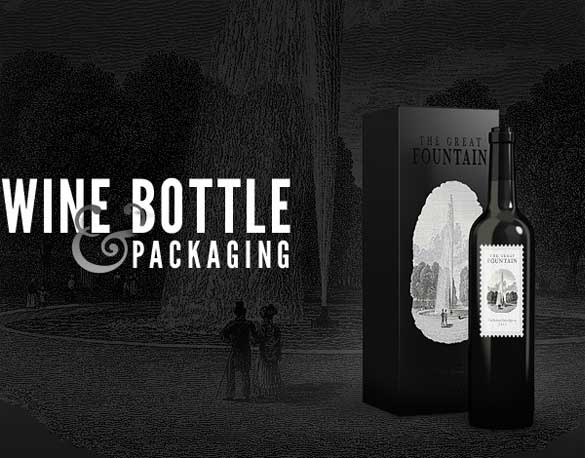 Free Wine Bottles Mock Up