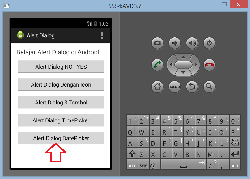 Membuat DatePicker Dengan Alert Dialog di Android