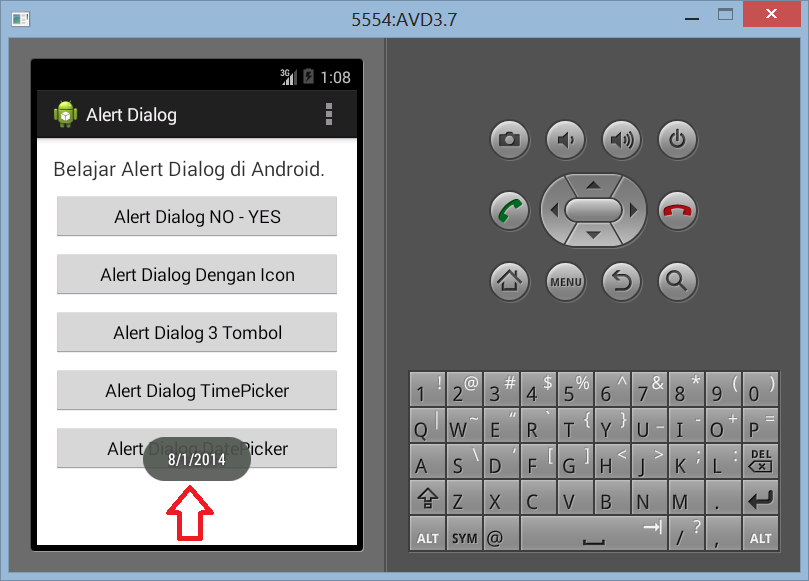 Membuat DatePicker Dengan Alert Dialog di Android