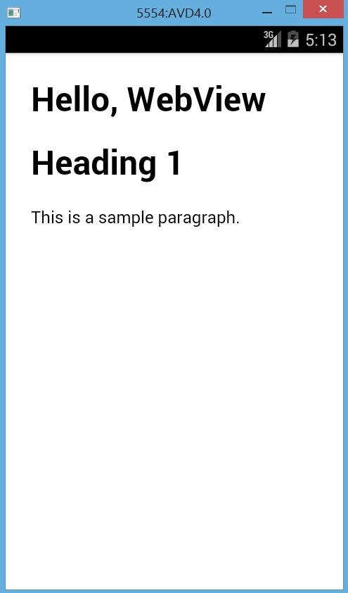 Membuat HTML di Android