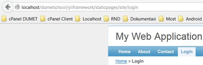 Menyembunyikan Index PHP di Yii Framework
