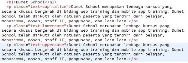 Transform-Text-Pada-Bootstrap