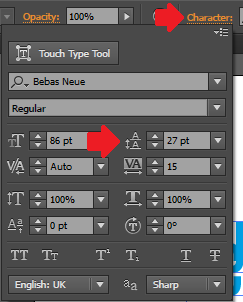 Cara mengatur leading dan tracking pada adobe illustrator