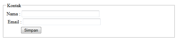 Fungsi Fieldset Pada HTML