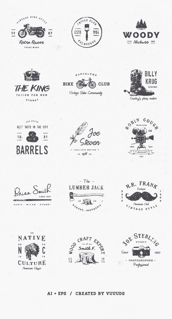 Download Gratis 15 Logo Vintage