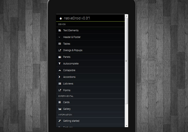 Theme jQuery Mobile