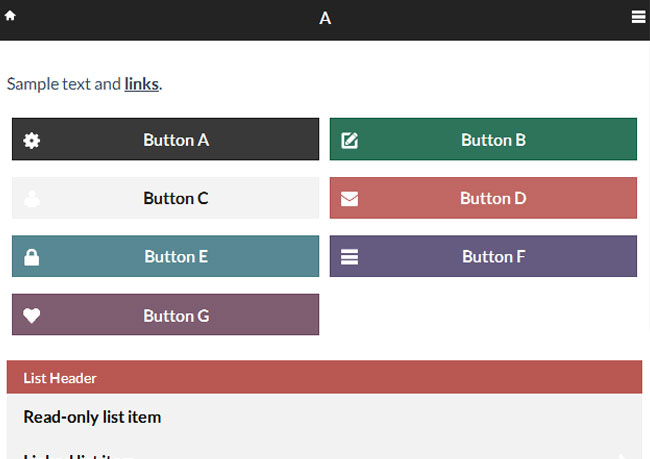 Theme jQuery Mobile