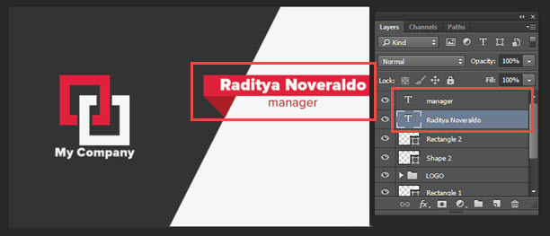 Membuat Kartu Nama Design Modern di Photoshop