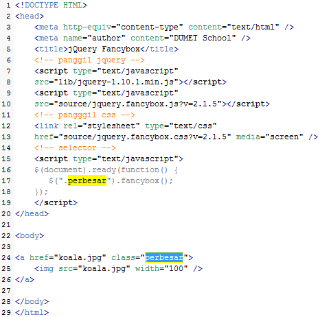 kursus jquery
