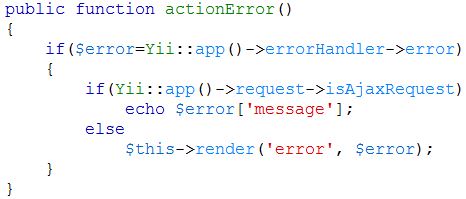 Membuat Halaman Error 404 di YII Framework