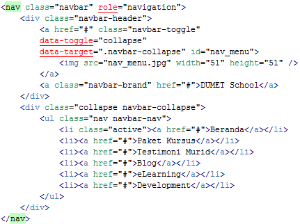Membuat Menu Menjadi Responsive