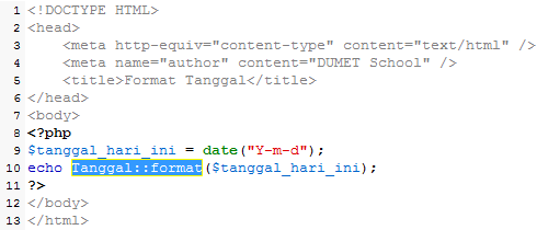 Membuat Tanggal Indonesia di Codeigniter