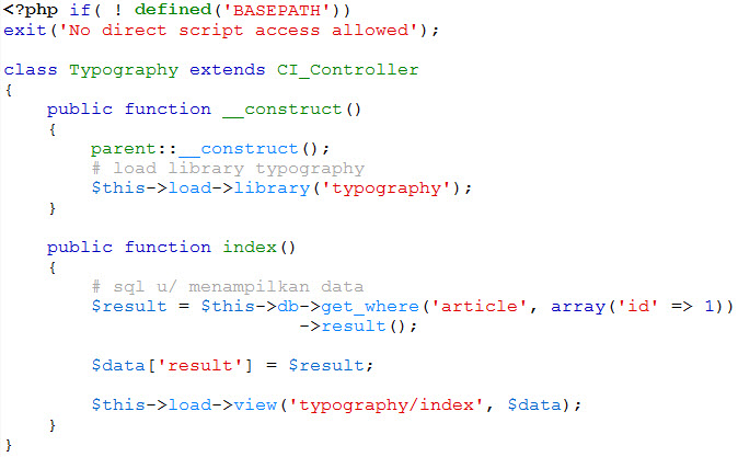 Mengatur Format Teks Dengan CodeIgniter