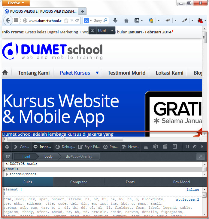 Kursus Website, Kursus Web Design, Kursus Komputer, Kursus IT