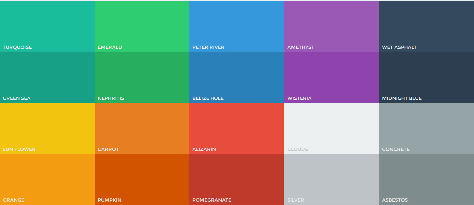 Warna-warna flat design