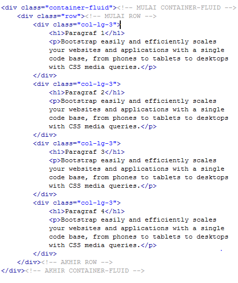Perbedaan Container dan Container-Fluid pada Bootstrap