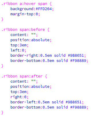 Cara Membuat Efek Ribbon Pada Menu Menggunakan CSS