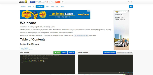Beberapa Referensi Website Terbaik Untuk Belajar Javascript